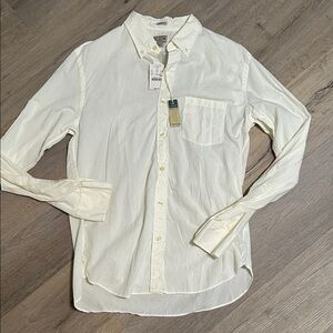 J. Crew White Casual Button Down Shirt